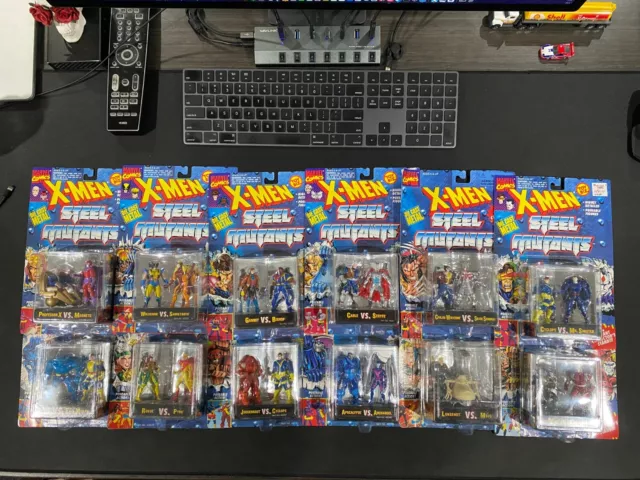 X-Men Steel Mutants - Complete Set - Lot of 12 (24 figures) - Marvel MCU Xmen