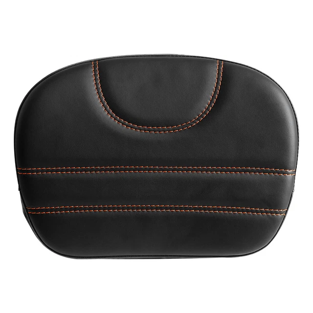 Rear Passenger Sissy Bar Backrest Pad Fit For Harley Touring Softail Slim Deluxe