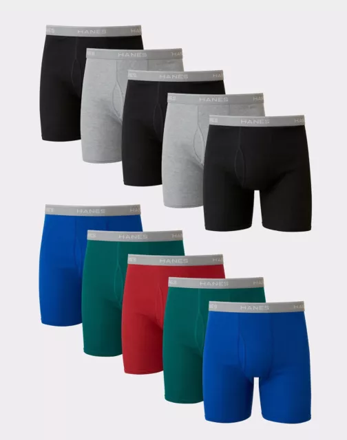 NEW HANES® 5 Pack Boxer Briefs Assorted Colors Underwear Rn 15763 Size  S,M,L,Xl $13.95 - PicClick