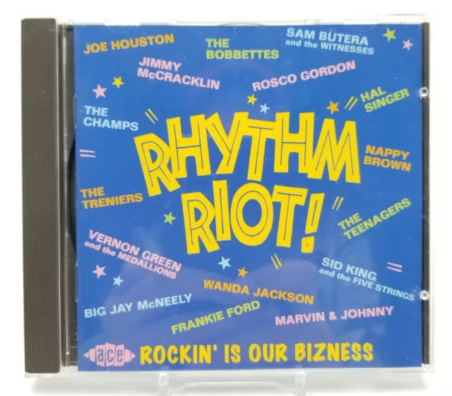 Varios artistas - Rhythm Riot: Rockin' Is Our Bizness - (CD, 2002) importación Reino Unido Difícil de encontrar