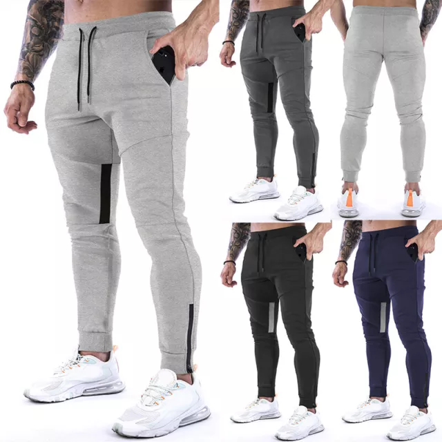 Männer Sport Jogger Hosen Jogginghose Training Laufen Jogging Track Slim ∑