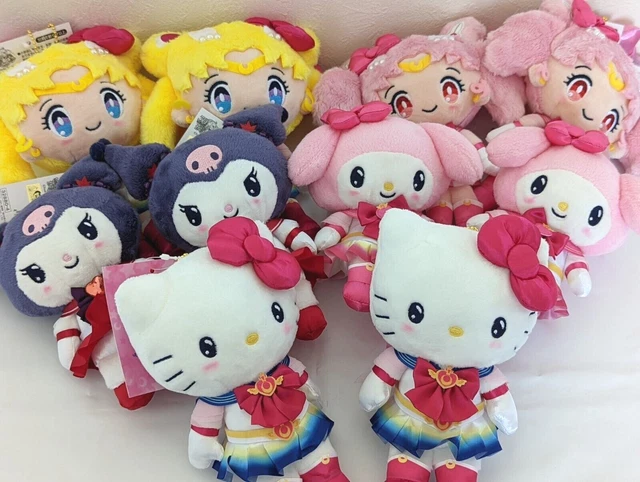 SAILOR MOON SANRIO Plush Mascot Acrylic Key Kuromi My Melody Hello ...
