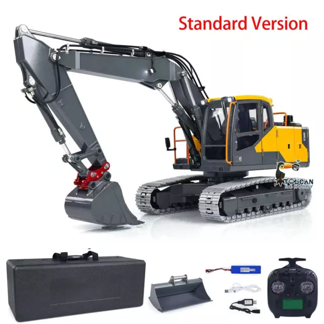 Excavadora hidráulica de 3 brazos EC160E 1:14 radiocontrol control remoto excavadoras versión de soporte