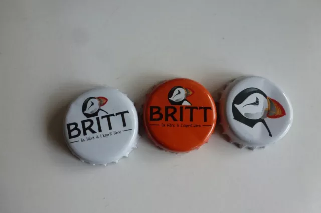 3 capsules de bière :Britt