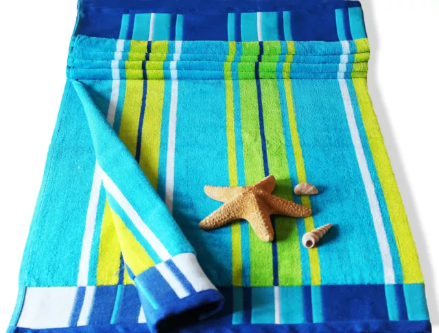 Extra Large Beach Towel 100% Cotton 12 Designs Bath Sheet Holidays 104Cmx 180Cm