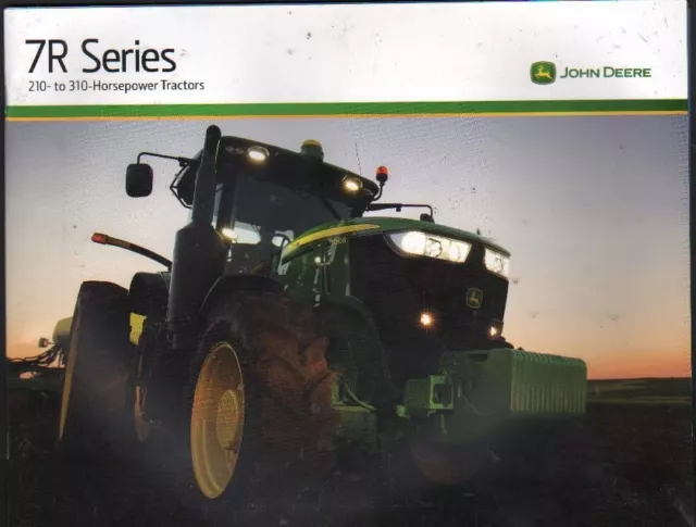 John Deere "7R Series" 210 to 310hp Tractor Brochure Leaflet