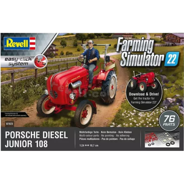 Maquette Tracteur Porsche Diesel Junior 108 |revell|07823| 1:24