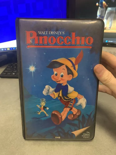 Walt Disney Pinocchio BLACK DIAMOND 1985 RARE Original VHS Clamshell Release
