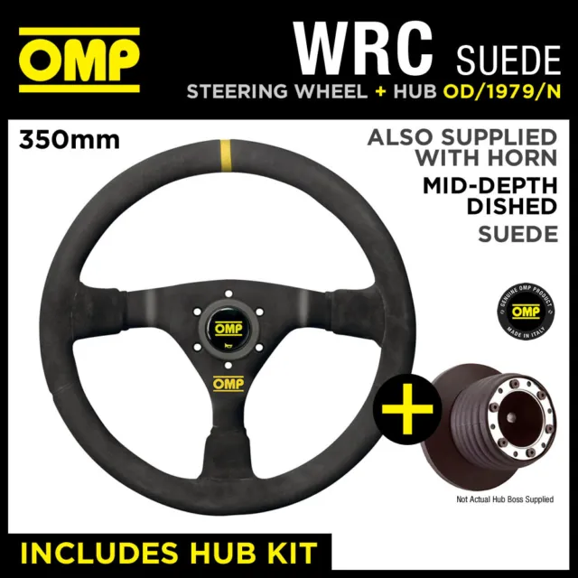 FIAT PUNTO EVO ABARTH 2010- OMP WRC 350mm MID-DEPTH STEERING WHEEL & HUB KIT