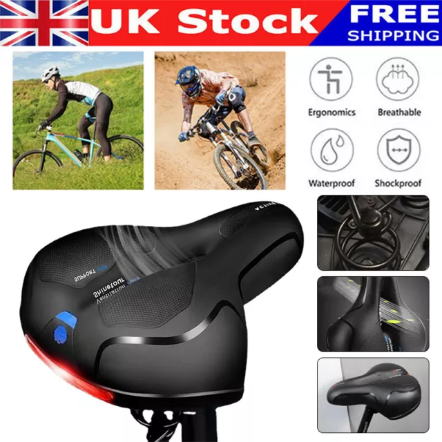 Extra wide comfort saddle bicycle seat pad soft padded mountain bike gel saddle cheap