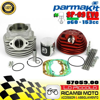 KIT CILINDRO PARMAKIT W-FORCE ECV DM 60 LAMELLARE VESPA 50 125 ET3 PRIMAVERA PK 