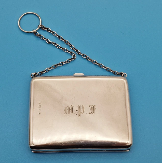 Antique Sterling Silver Ladies Wallet Purse Bag George Randle 1921