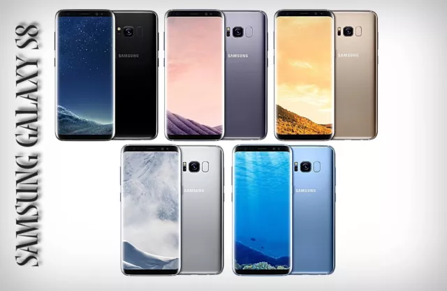 Samsung Galaxy S8, SM-G950F, 64GB, Unlocked android phone, ALL COLOURS