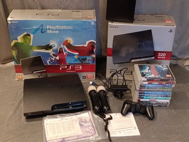 LOT PS3 Ultra Slim 500 Go + 4 Manettes (3 DS3 + 1 Sixaxis) + Câbles – Occasion