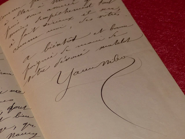 Élément décoratif - Lettera autografata Enzo Ferrari