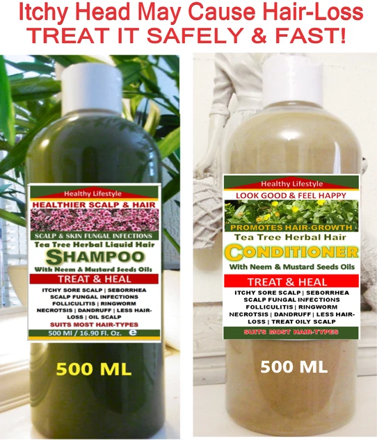 TINEA CAPITIS SCALP Ringworm Dermatitis Dandruff Tea Tree Shampoo