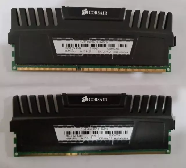 KIT RAM CORSAIR CMZ8GX3M2A1600C9 Vengeance 8Gb 2 x 4Gb DDR3 1600 Mhz EUR 39 99 PicClick FR