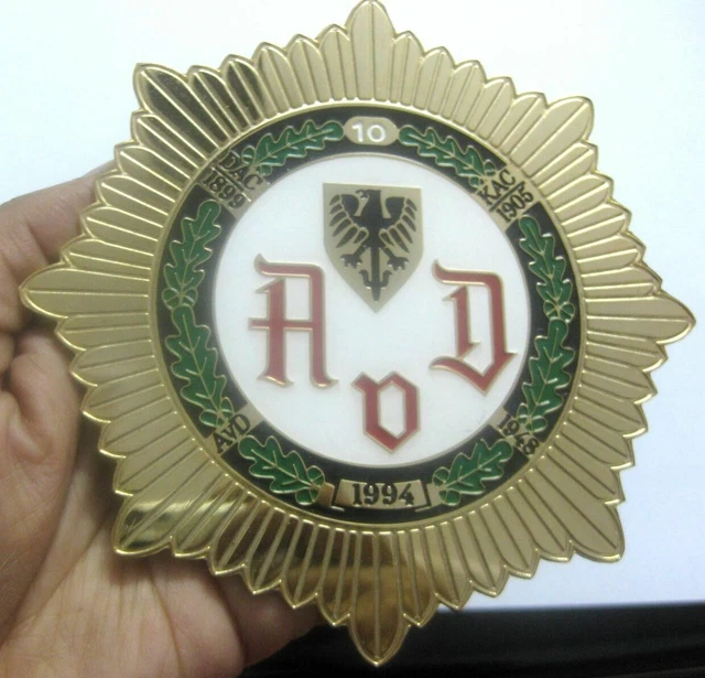 ADAC 1899 1905 1994 Voiture Grill Badge Emblème MG Jaguar Triumph Porche Ferrari
