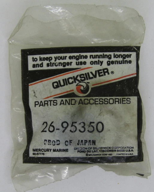 New Quicksilver Mercury Marine Boat OEM Oil Seal Part No. 26-95350