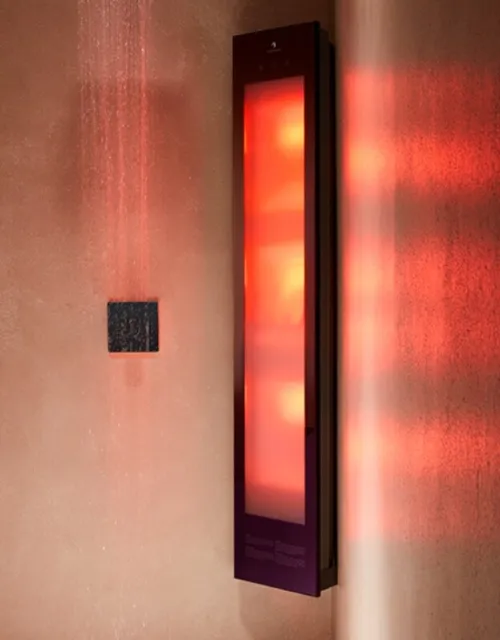 SUNSHOWER SQUARE Combi BLACK UV-Licht u. Infrarotlampe Entspannung in der Dusche