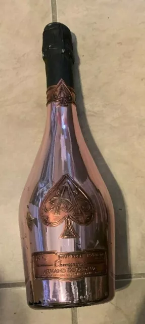 Sealed Empty Ace of Spades Armand de Brignac Champagne 750ml Bottle Display Rose