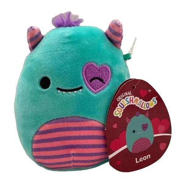 NWT 5& SQUISHMALLOWS Limited Edition Valentine's Day 2024 Leon Lovable