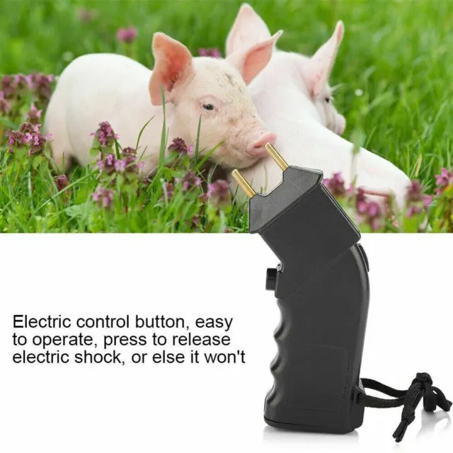 Portable & Electric Hand Cattle Prod Shock for Dairy Pigs Goats Prodder Harmless