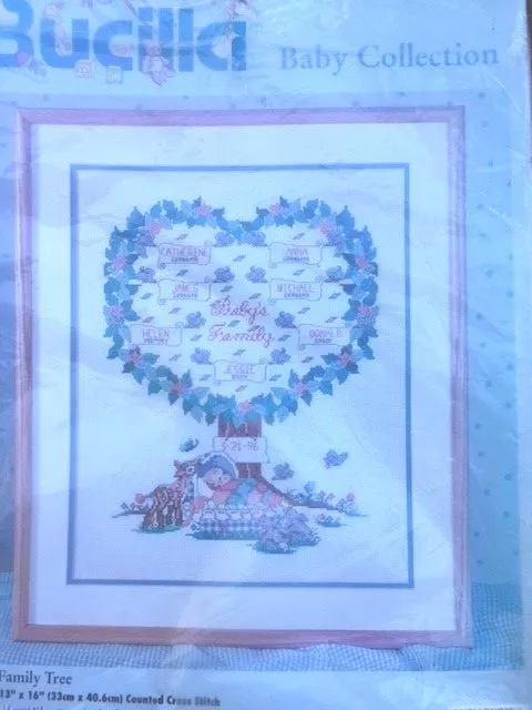 Baby Family Tree -  Cross Stitch Kit -  Bucilla