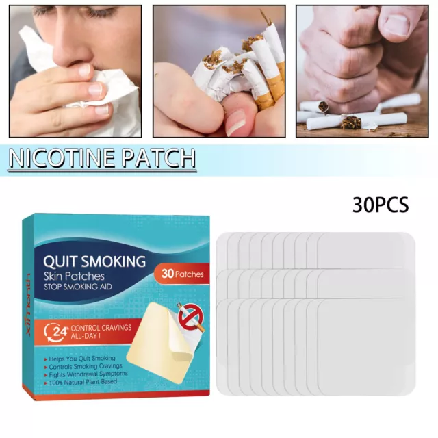 Parches de nicotina 30 unidades para dejar de fumar ayuda para dejar de fumar piel C
