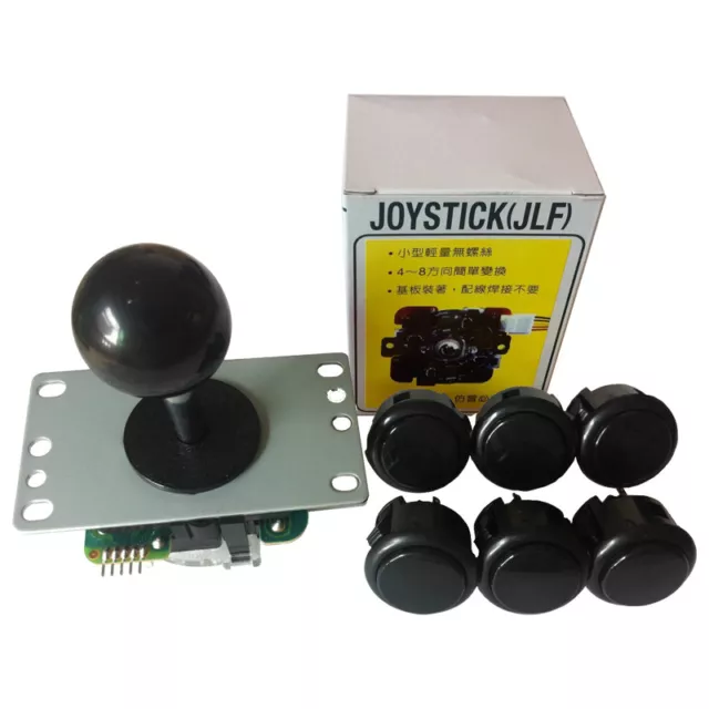 Original Sanwa Joystick JLX-TP-8YT con 6 Botones Kit para Arcade 1 Hágalo usted mismo