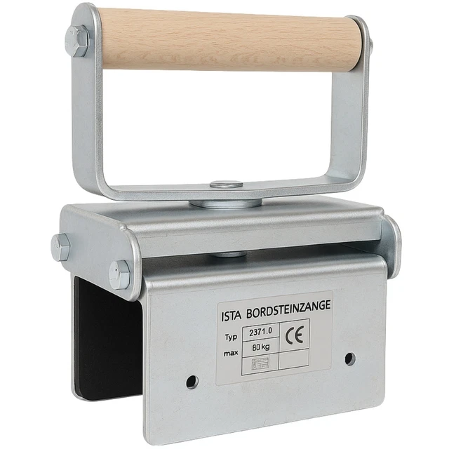 Bordsteinzange Steingreifer Versetz Steinzange Hebezange Borsteinträger 0-150 mm
