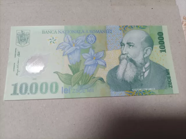 Billete de Rumania, 10000 Lei, año 2000, sc/plancha