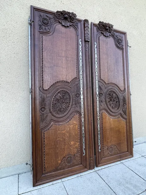 Antique French Carved Armoire Doors Architectural Salvage Design Reclaimed