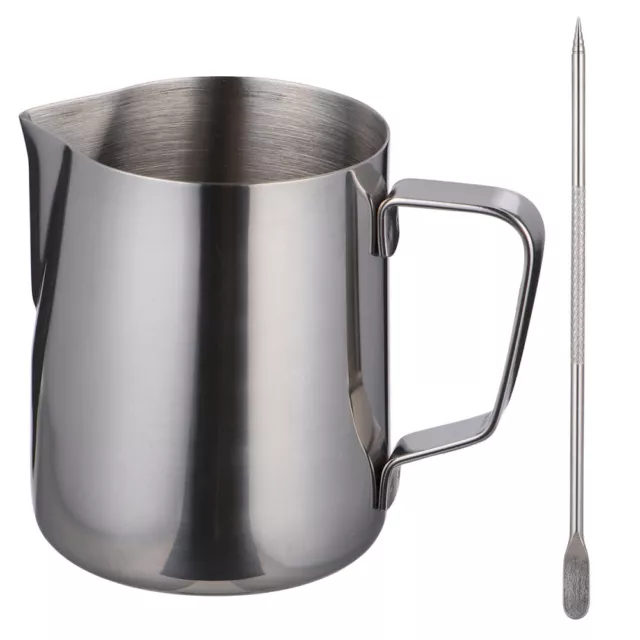 Aluminum & Stainless Steel Espresso Measuring Cup with Art Pen - 350ml
