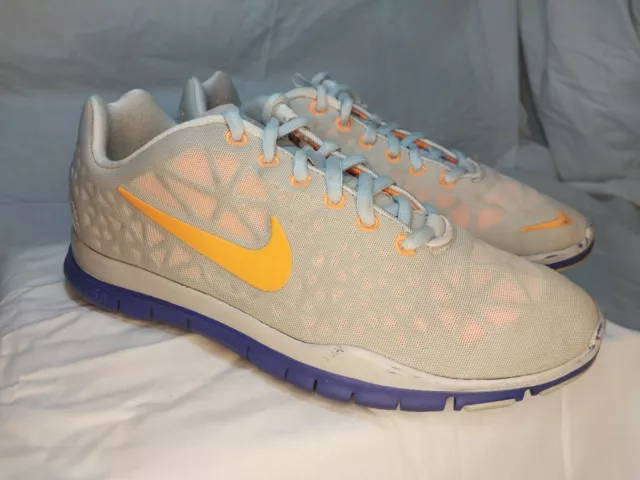 Nike Free TR Fit 3 Women’s Sz 6.5 Platinum Bright Citrus Running Sneakers Shoes