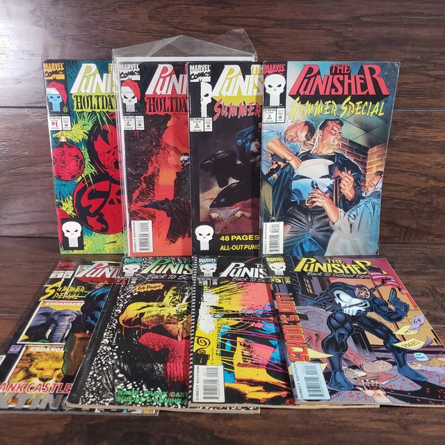Marvel Comics The Punisher Holiday, Summer, and Back to school Specials Lot of 8