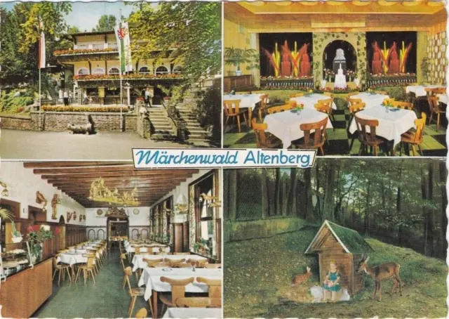 ALTENBERG b. Odenthal Burscheid Gasthaus "Märchenwald" 4-Bild col. AK 1965
