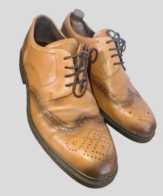 ECCO LISBON WING tip Brogue Shoes Size UK 8 Eu 42 35.00 PicClick UK