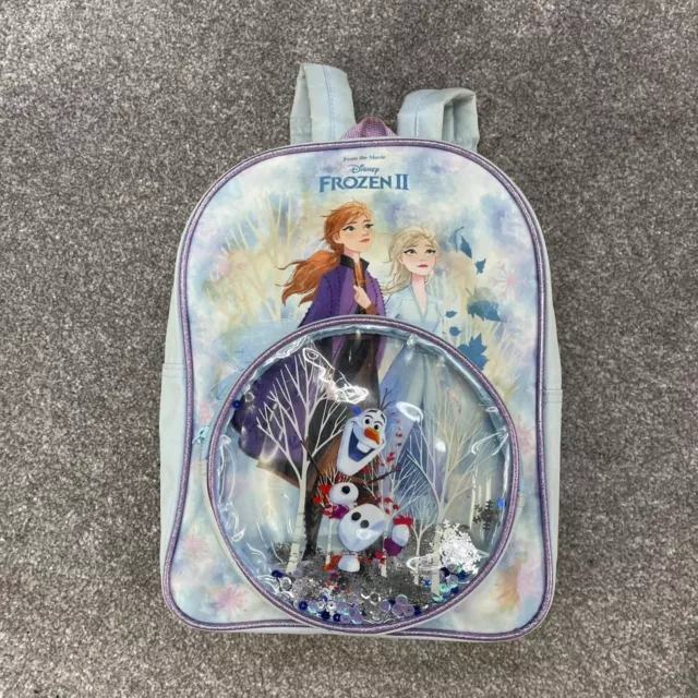 Frozen 2 Elsa Backpack Olaf Rucksack School Bag Blue Purple Disney