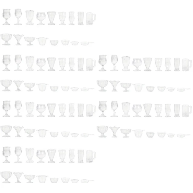 102 Pcs Candy Model Tea Cup Miniatures House Accessories Mug Coffee