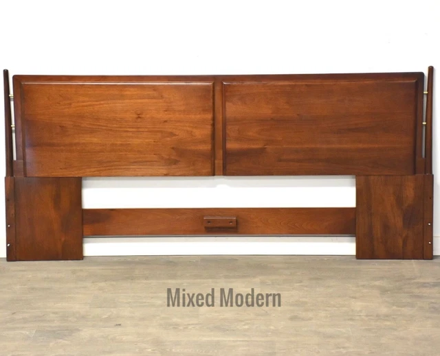 Walnut King Mid Century Headboard