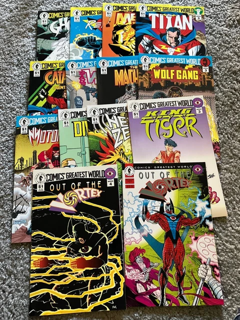 COMICS' GREATEST WORLD Lot of 14 - Ghost Barb Wire Catalyst - Dark Horse 1993