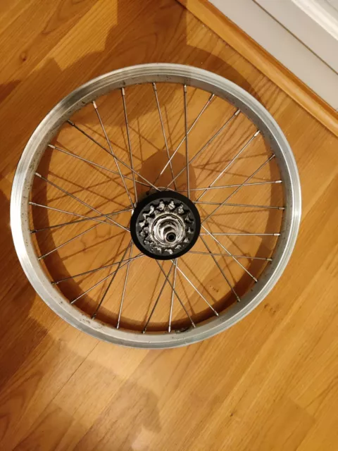 Brompton Rear 6 Speed Wheel BWR Silver Wide Ratio Sturmey Archer