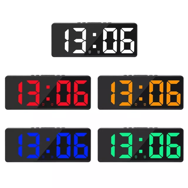 Temperature Calendar Alarm Clock Electronic Clock Large Number LED Digital