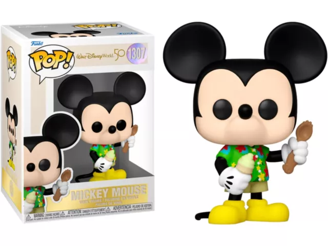 Figurine - Pop! Disney - Disney World 50th Anniversary - Mickey Mouse (Aloha) -