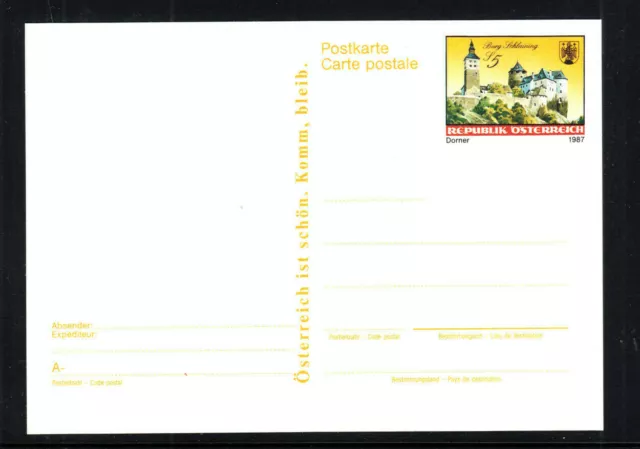 Österreich, 1987, Postkarte Burg Schlaining