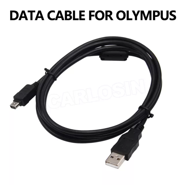 For Olympus Camera Charger Data USB Cable Digital CB-USB5 CB-USB6 CB-USB8 12Pin 2