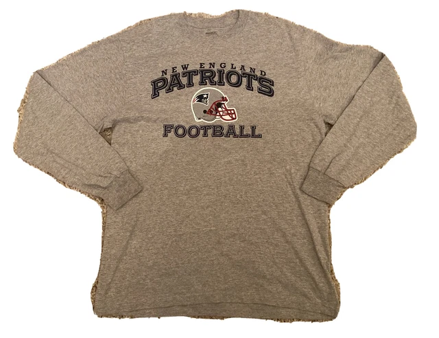 Maglietta da uomo New England Patriots Reebok NFL football americano manica lunga media