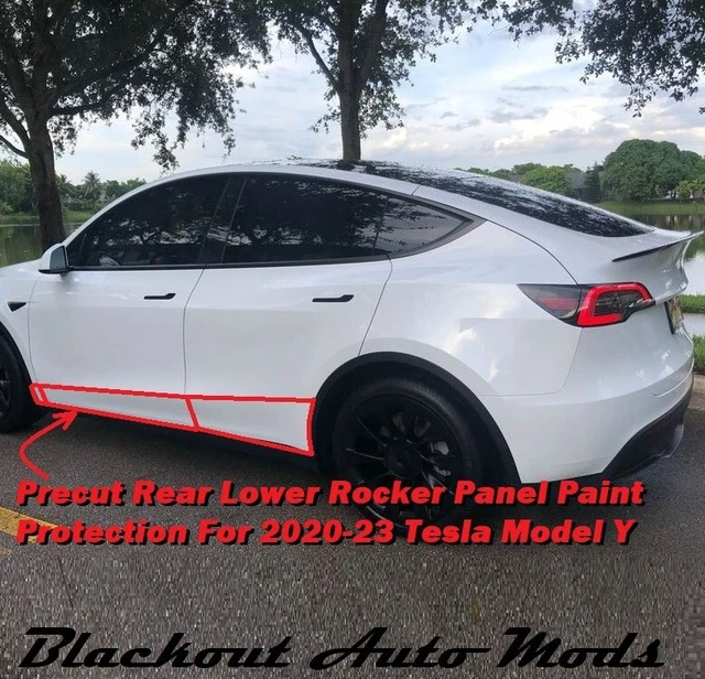 TESLA MODEL Y 2023 Rocker Panel PreCut Paint Protection Film Clear Bra