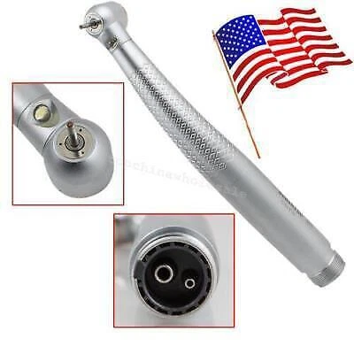 Dental High Speed E-generator LED Fiber Optic Handpiece Push 2H Turbine